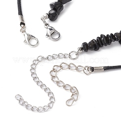 Set di collane con ciondolo a forma di sole in lega e proiettile di ossidiana naturale da 2 pz&nbsp;NJEW-JN04514-02