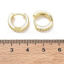 Orecchino a cerchio in zirconi cubici micro pavè di ottone&nbsp;KK-CBA98BA-07G-B