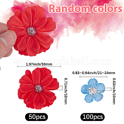150 stücke 2 arten stoff blume ornamente&nbsp;DIY-SP0005-85