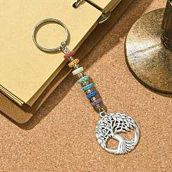 Llavero con colgante de árbol de la vida&nbsp;KEYC-JKC00644-06