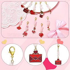 Anhänger aus Emaille mit Motiv zum Valentinstag&nbsp;PALLOY-CJ00122
