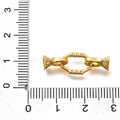 925 Faltschließe aus klarem Zirkonia in Mikropavé-Optik aus Sterlingsilber&nbsp;LS-STER-B006-07G