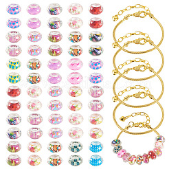Kit fai da te per realizzare braccialetti europei&nbsp;DIY-TA0012-17G