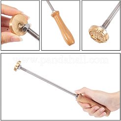 Prägen Prägen Löten Messing mit Stempel&nbsp;AJEW-WH0113-15-82