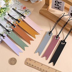 16pcs 8 Farben Leder Lesezeichen&nbsp;AJEW-CP0007-55