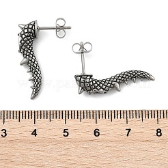 Ohrstecker aus chirurgischem Edelstahl 316&nbsp;EJEW-R022-01AS