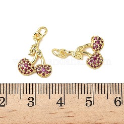 Ottone micro spianare pendenti zirconi&nbsp;KK-K293-50G