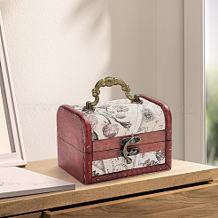 Joyero vintage de madera con huecos&nbsp;AJEW-CL0001-12C