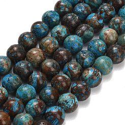 Natur Chrysokoll Perlen Stränge&nbsp;G-C289-B02-8mm