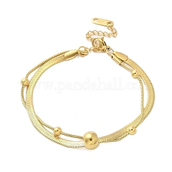 304 Edelstahl-Kettenarmbänder&nbsp;BJEW-C084-08G
