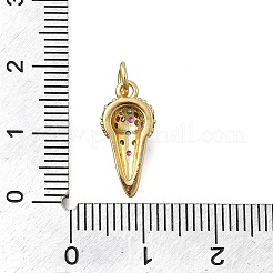 Ottone micro spianare pendenti zirconi&nbsp;KK-D431-023B-G