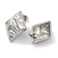 Boucles d'oreilles à tige en acier inoxydable 304 anti-ternissement&nbsp;EJEW-H013-25P