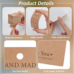 120 Stück handgefertigte Preisschilder aus Kraftpapier&nbsp;CDIS-FG0001-60