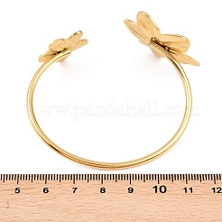 Bracelets manchettes en acier inoxydable 304 pour femmes&nbsp;BJEW-G777-01G