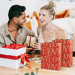 10 Stück Papiertüten zum Valentinstag&nbsp;CARB-TADJ0001-01E