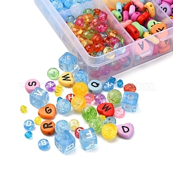 Perles acryliques transparentes et opaques&nbsp;DIY-YW0005-71