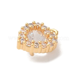 Messing micro pave klare zirkonia anhänger&nbsp;KK-M294-11G