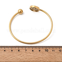 304 Edelstahl-Armreife für Damen&nbsp;BJEW-D436-02G