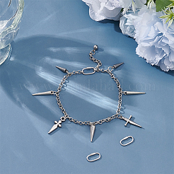 3 Stück Sterlingsilber-Verschlusskarabiner&nbsp;STER-UN0002-03