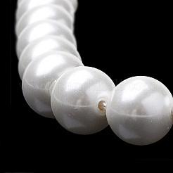 Chapelets de perles en verre nacré&nbsp;LS-BSHE-S301-8mm-04-1