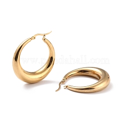 Orecchini a cerchio in acciaio inossidabile 304 placcati ioni (ip)&nbsp;X-EJEW-O096-45G