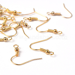Laiton couleur or boucle d'oreille crochets&nbsp;X-EC135Y-NFG