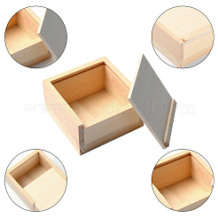 Scatole di legno&nbsp;CON-WH0083-04A
