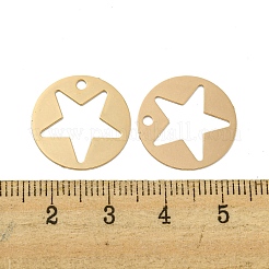 Pendentifs embellissements en métal gravé en laiton&nbsp;KKC-D001-10KCG