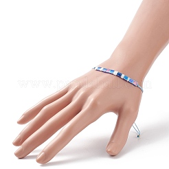 Gliederarmband aus Glassamen&nbsp;BJEW-JB08894-03