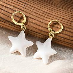 Orecchini a cerchio in ottone&nbsp;EJEW-S251-02A-G