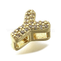 Maglia multifilo in ottone micro pavé di zirconi cubici a forma di lettera&nbsp;KK-D295-32G-25