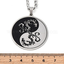 201 colliers pendentifs en acier inoxydable&nbsp;LS-NJEW-C066-07P