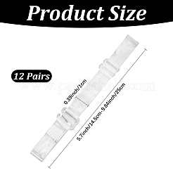 12 Paar Silikon-Schnürsenkel&nbsp;DIY-CN0003-68