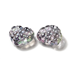Perles gaufrées en acrylique transparent&nbsp;OACR-E016-01C