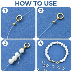 10 Stück Messingring-Charm-Verbinder&nbsp;KK-YW0004-18G