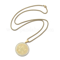 201 Halsketten mit Strassanhängern aus Edelstahl für Damen&nbsp;LS-NJEW-U021-01G