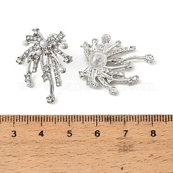 Ohrstecker in Feuerwerksform aus einer Legierung mit Kristall-Strassen für Damen&nbsp;AL-CBABDC0-01P