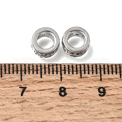 Laiton micro pavé de perles de zircone cubique claires&nbsp;KK-K427-02D-P