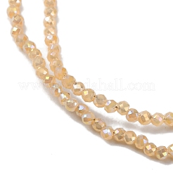Transparentes perles de verre de galvanoplastie brins&nbsp;LS-EGLA-H107-01A-AB08