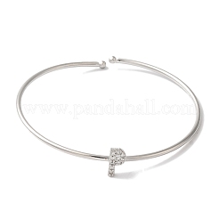 Bracelets en laiton plaqué en rack&nbsp;BJEW-A018-01P-P
