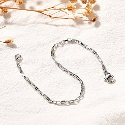 Bracciali a catena a maglie quadrate in acciaio inossidabile chirurgico 316 anti-appannamento&nbsp;X-BJEW-JB01865