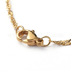 Collane a catena in acciaio inossidabile 304 Singapore&nbsp;X-NJEW-JN02662-03