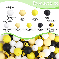 100 Stück Silikonperlen&nbsp;SIL-PA0001-39B