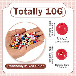 10g undurchsichtige Acrylperlen&nbsp;SACR-TADJ0001-03D