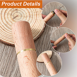 Nähnadel-Etui aus Sandelholzleder&nbsp;TOOL-WH20013-07G