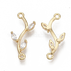 Connettori in ottone micro pavimentato in zirconia cubica&nbsp;X-KK-S354-120-NF