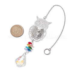 Ornamenti pendenti cavi in ottone&nbsp;HJEW-JM01930-01