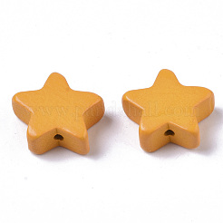 Bemalte Naturholzperlen&nbsp;X-WOOD-R265-09