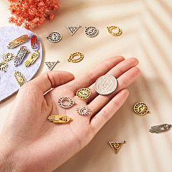 24 pendentif en acier inoxydable 304 de 12 styles&nbsp;FIND-TA0001-89