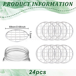 24 Stück 304 Edelstahl-Netzdeckel für Wasserpflanzen-Glasvase&nbsp;AJEW-BC0002-18